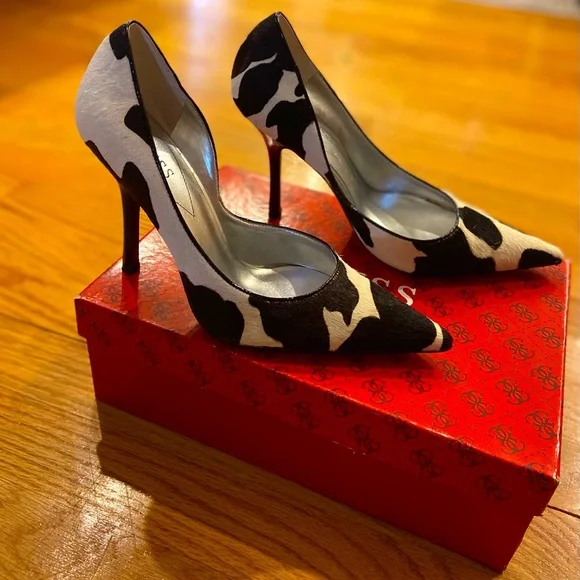 Guess by Marciano black multi pony pump heels - Picture 3 of 7